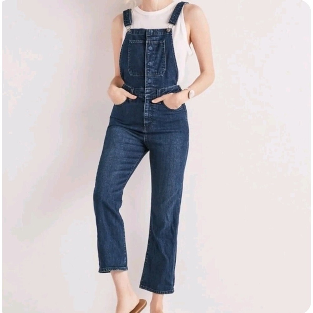 Lucky Brand Bridget Womens 0/25 Denim Overalls Crop Flare